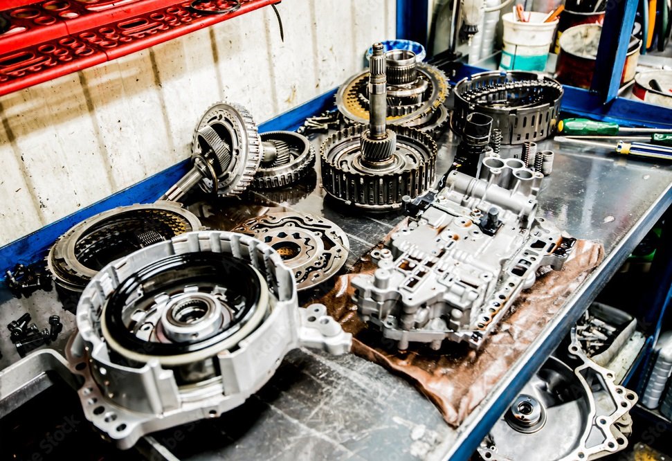 Example of an Transmission in pieces to show how much work is needed